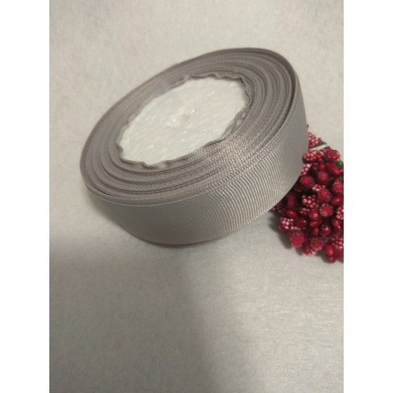 Лента репсовая однотонная 2,5 см*20 ярдов, цена за катушку